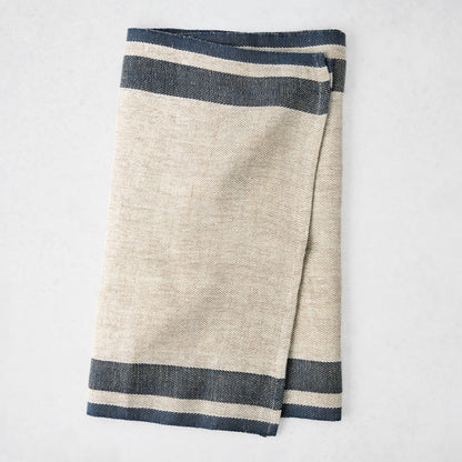 Lexington Blue Stripe Border Table Runner