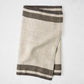 Lexington Chocolate Brown Stripe Border Table Runner