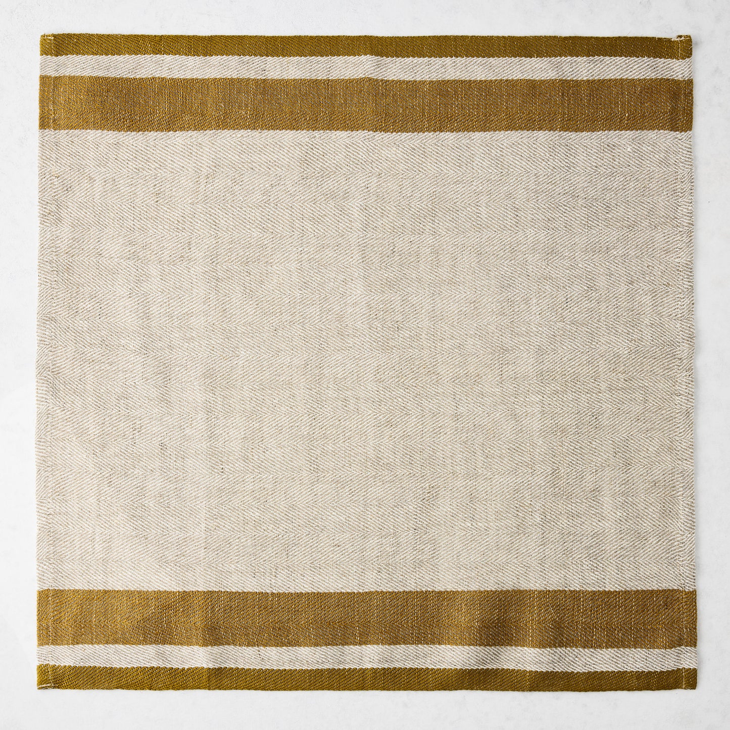 Lexington Gold Stripe Border Napkin