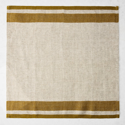 Lexington Gold Stripe Border Napkin