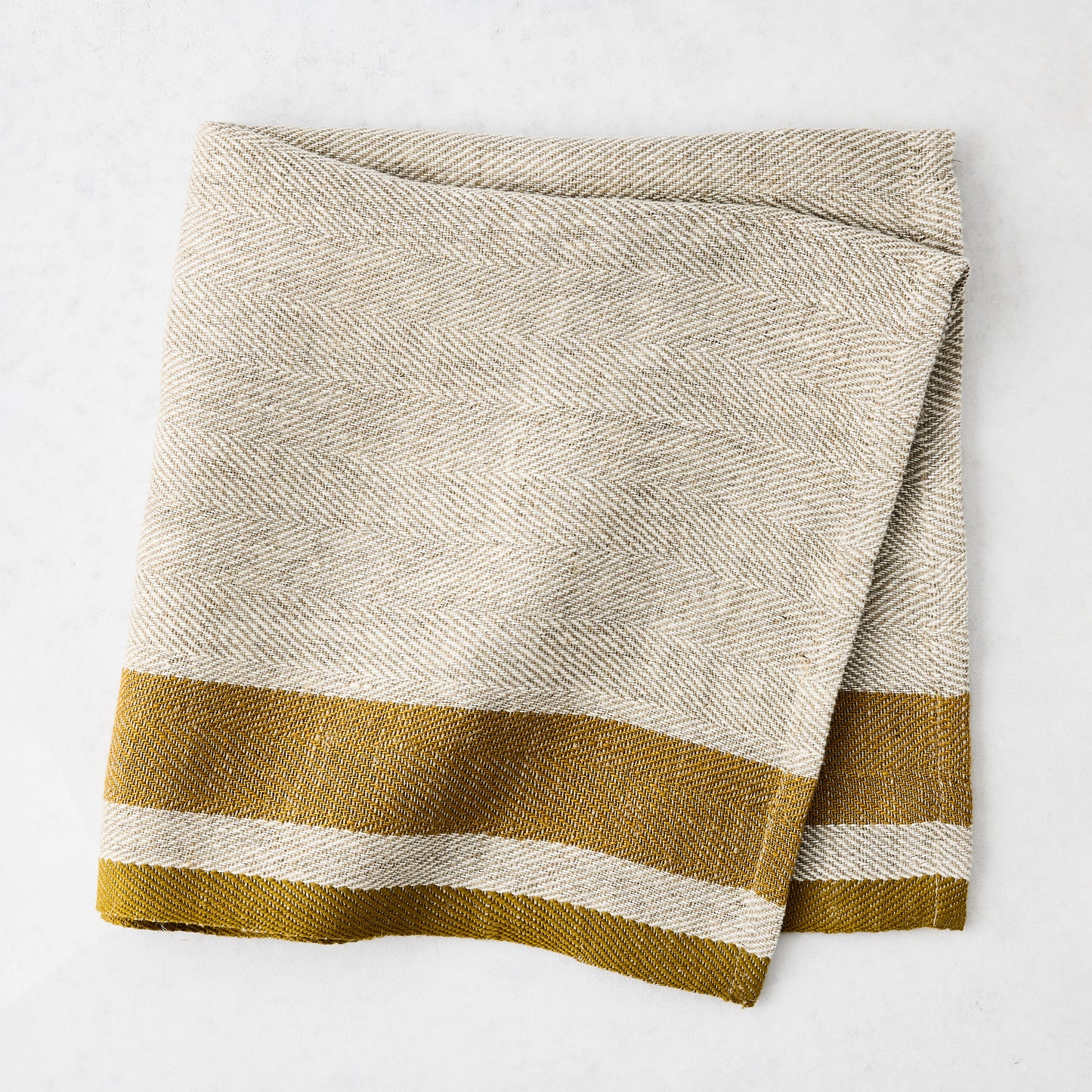 Lexington Gold Stripe Border Napkin