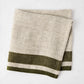 Lexington Green Stripe Border Napkin