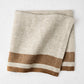 Lexington Tobacco Brown Stripe Border Napkin