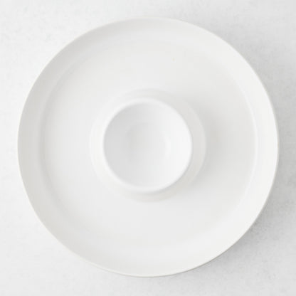 Lisbon Stoneware Chip and Dip Bowl