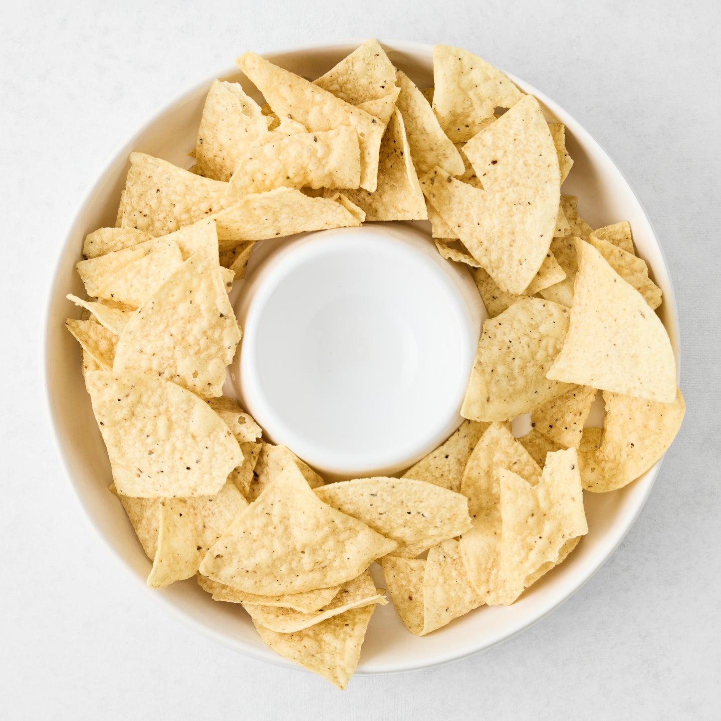 Lisbon Stoneware Chip and Dip Bowl