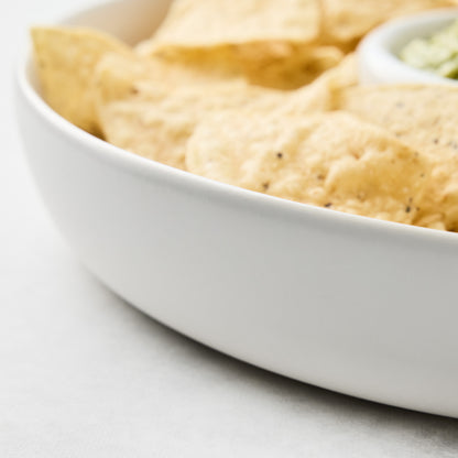 Lisbon Stoneware Chip and Dip Bowl