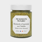 Maison Marc Whole Grain Mustard in a clear glass jar with a white lid and label.