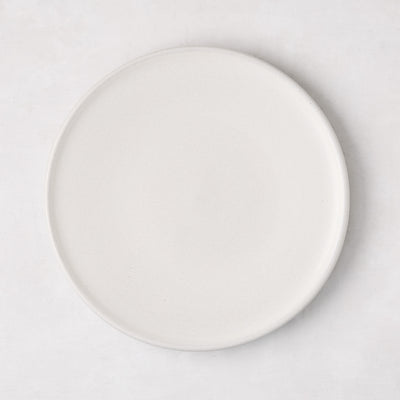 Matte White Stoneware Salad Plate