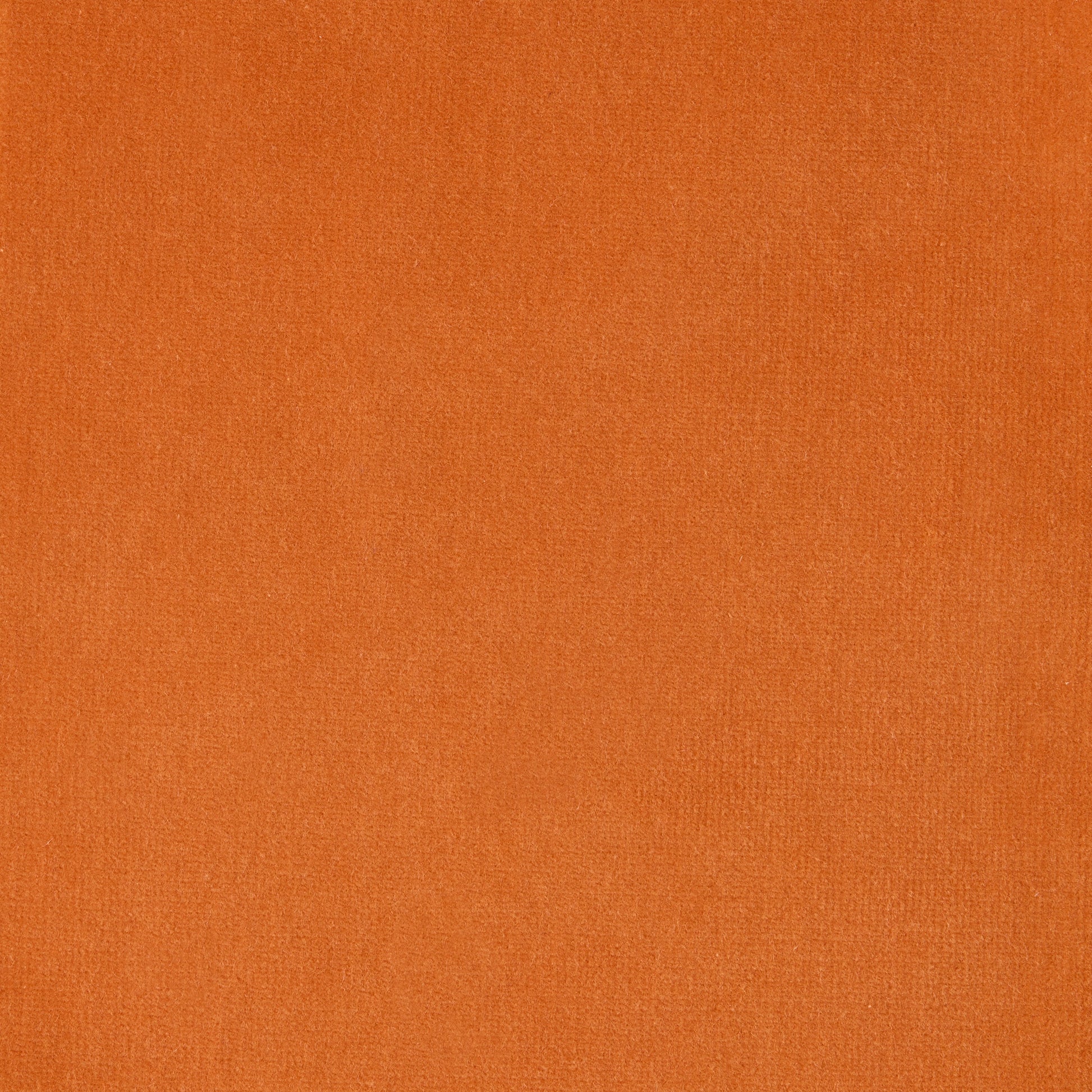 Melon Orange Wide Velvet and Linen Stripe Pillow fabric swatch.