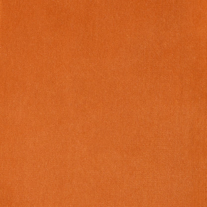 Melon Orange Wide Velvet and Linen Stripe Pillow fabric swatch.