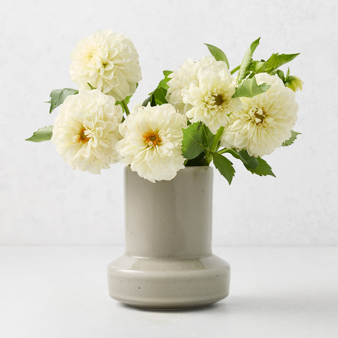 Mini Taupe Sharpo Glass Vase