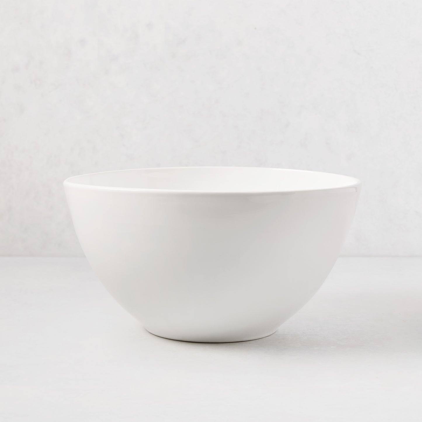 HG Modern Medium Ceramic Serve Bowl, white, 11"Dia, minimalist design.