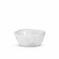 Handmade creamy white ceramic round baker, organic shape, 4.25"Dia x 1.75"H.
