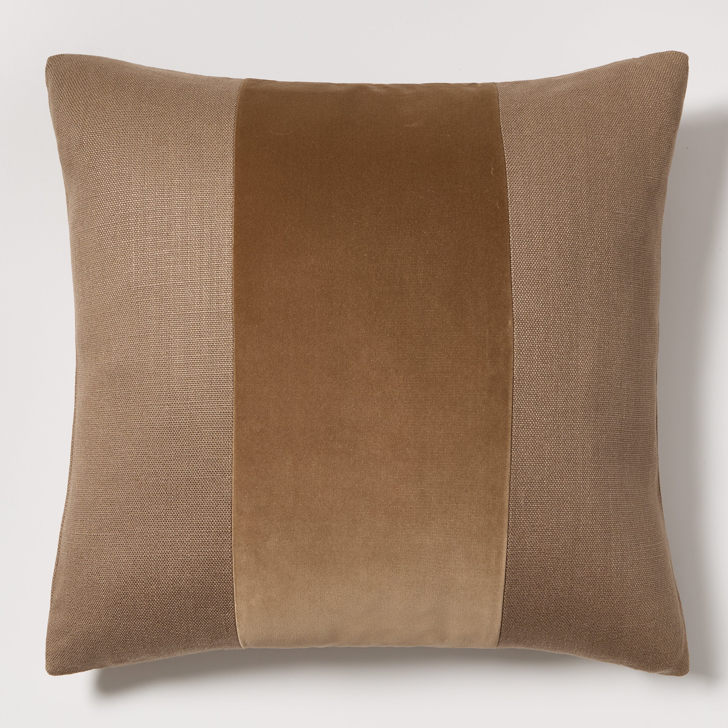 Hudson Grace Velvet Stripe and Linen Pillow - Thumbnail 4