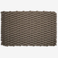 Mushroom Braided Rope Doormat, handwoven from durable, weather-resistant rope in a tight, textured weave.