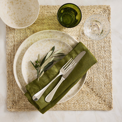Natural Nuno Splatter Stoneware Dinner Plate