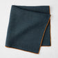 Navy Blue Embroidered Tipped Stitch Linen Napkin
