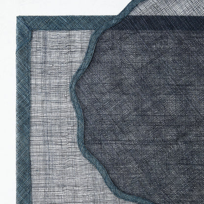 Navy Blue Tonal Newport Square Placemat