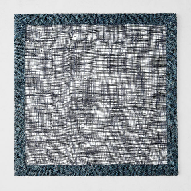 Navy Blue Tonal Newport Square Placemat