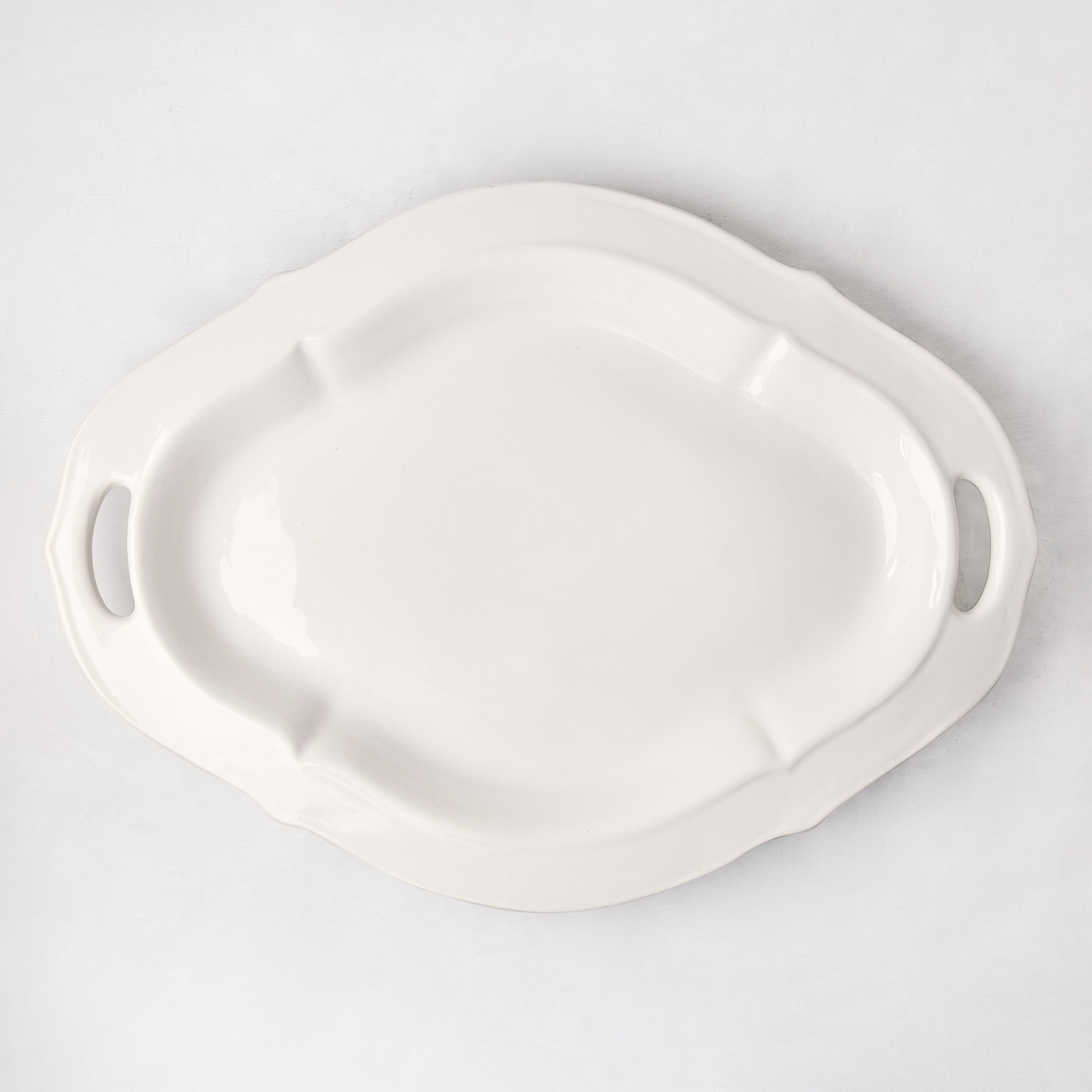 Nonna Ceramic Handled Serving Platter - Hudson Grace