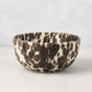 Nuno Splatter Stoneware Individual Bowl, 6"Dia, with brown splatter on a pale cream base.