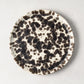 Nuno Splatter 8.2"Dia stoneware salad plate with unique brown splatter on a pale cream base.