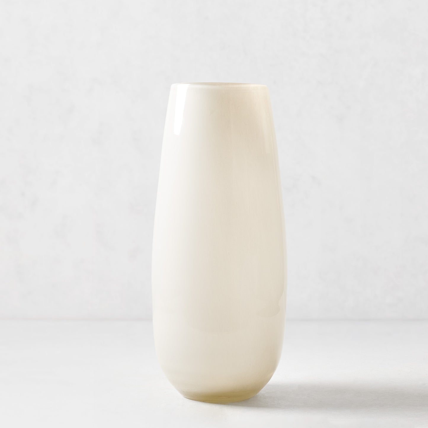 Opaque White Margaux Glass Vase