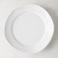 Organic Ceramic Dinner Plate, creamy white, 11.5" diameter, with subtle organic edges.
