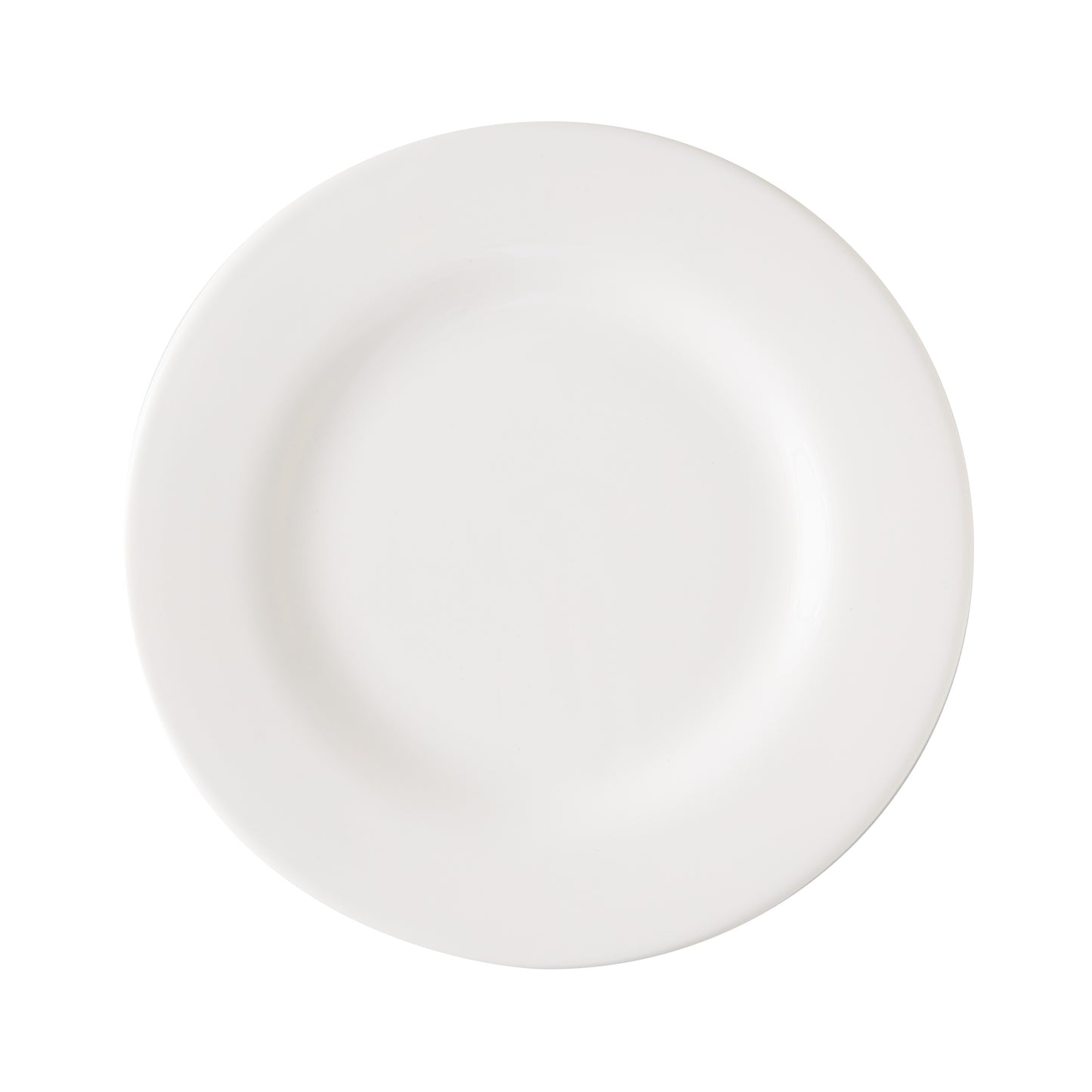 HG Original 10" creamy white ceramic salad plate with clean edges.
