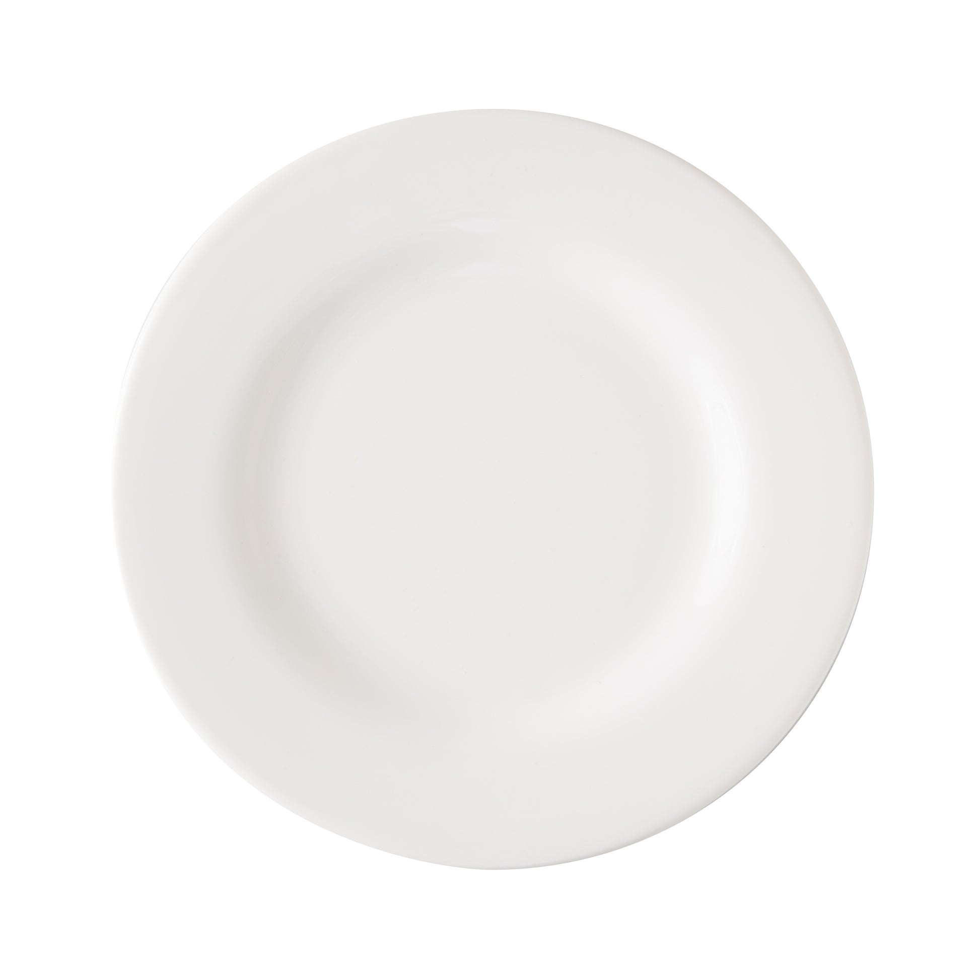 HG Original 10" creamy white ceramic salad plate with clean edges.