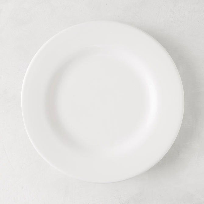 HG Original 10" creamy white ceramic salad plate with clean edges.