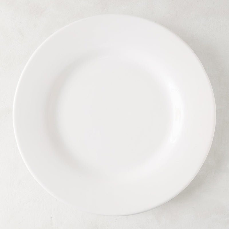 HG Original 12.5" oversized creamy white ceramic dinner plate, classic design.
