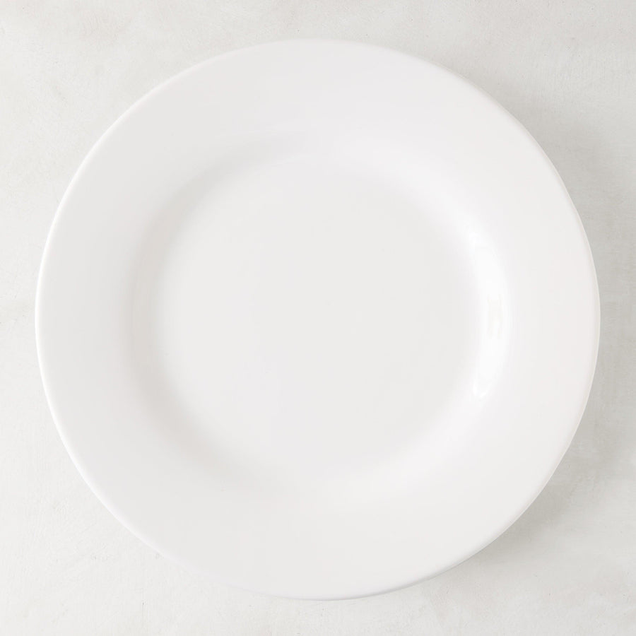HG Original 12.5" oversized creamy white ceramic dinner plate, classic design.
