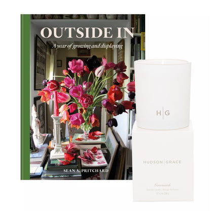 "Outside In" Book & Greenwich Candle Gift Set