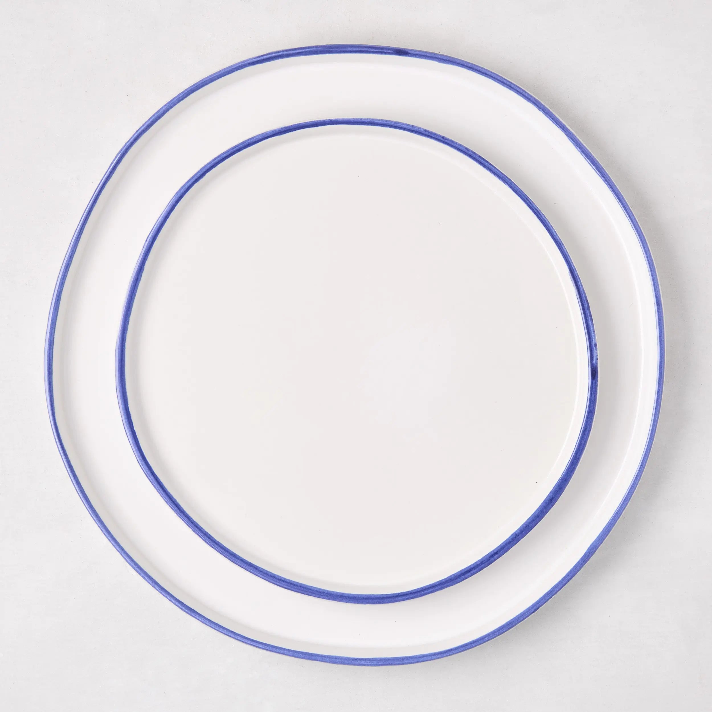 Blue Stoneware Dinner Plate - Hudson Grace
