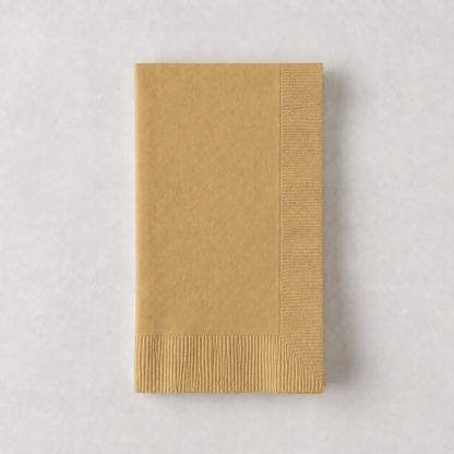 Personalized Gold Paper Hand Towels, Set of 100