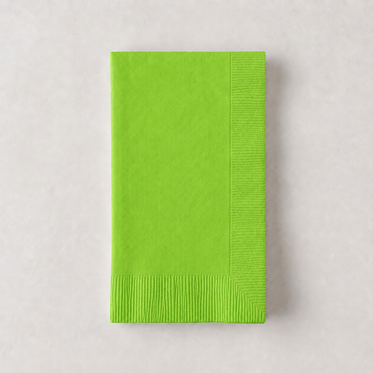 Personalized Kiwi Green Paper Hand Towels, Set of 100