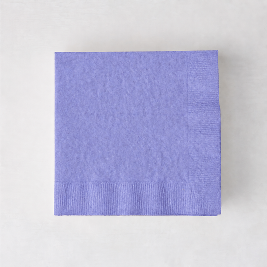Personalized Lavender Purple Paper Cocktail Napkins, Set of 100