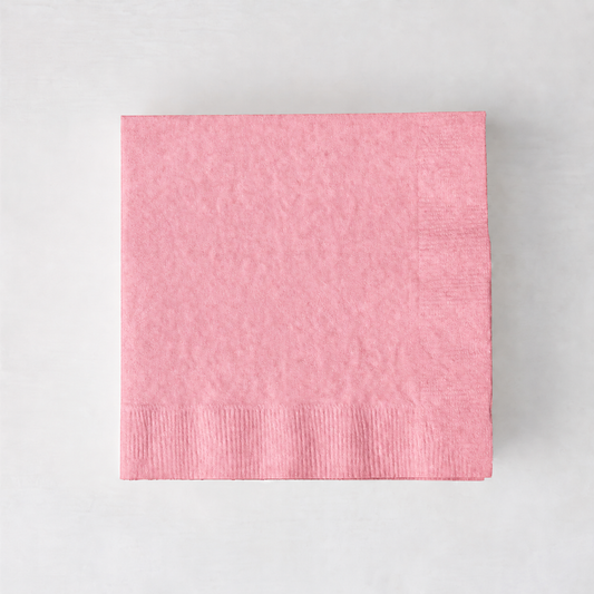 Personalized Pale Pink Paper Cocktail Napkins, Set of 100