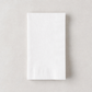 Folded white 3-ply paper hand towel with a textured border, 8 by 4.5 inches.