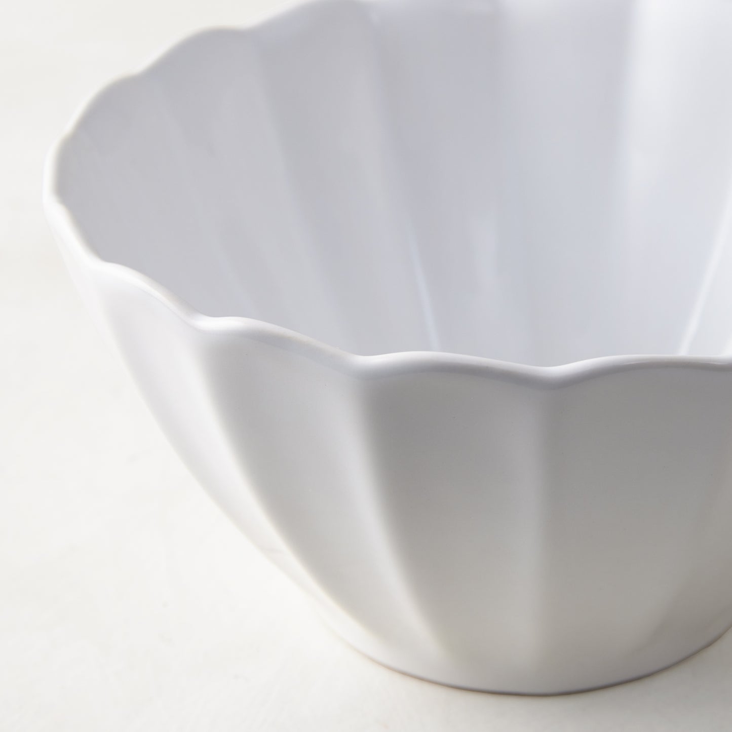 White Petal Stoneware Mug, 11.83oz, with rounded edges and vintage-inspired glazed ceramic design.