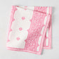 Bright pink Fez Stripe printed cotton slub napkin by Peter Dunham + Hudson Grace.