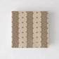 Peter Dunham + Hudson Grace Deeg cocktail napkins, beige with brown patterned stripes.