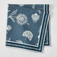 Peter Dunham + Hudson Grace Indigo Blue Indian Chintz Printed Napkin, 100% cotton slub, floral pattern.