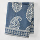 Peter Dunham + Hudson Grace Kashmir Paisley Indigo Blue Printed Tablecloth, 70"W x 108"L.