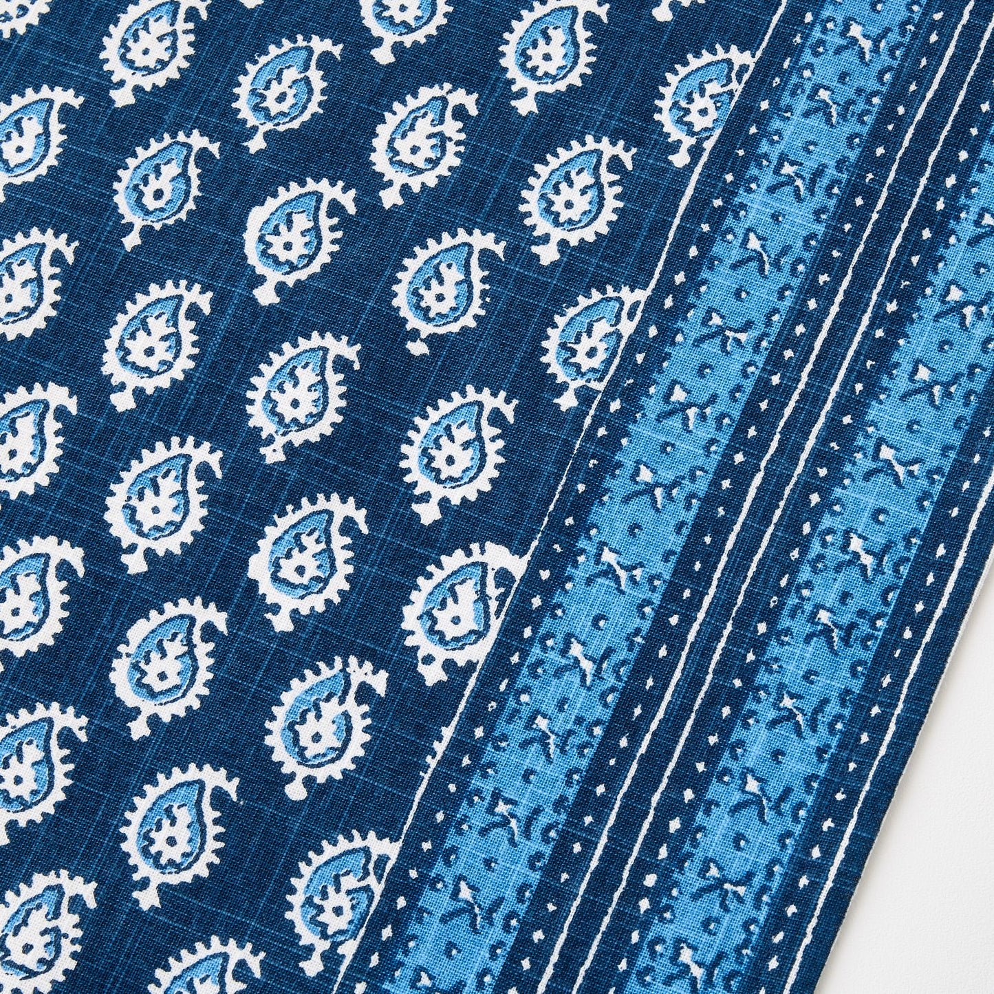 Peter Dunham + Hudson Grace Navy Blue Janpath Printed Runner
