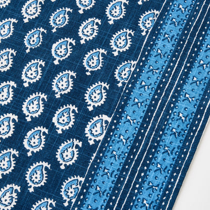 Peter Dunham + Hudson Grace Navy Blue Janpath Printed Runner