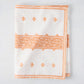 Peter Dunham + Hudson Grace Orange Fez Stripe cotton slub runner, 108" x 18", folded.
