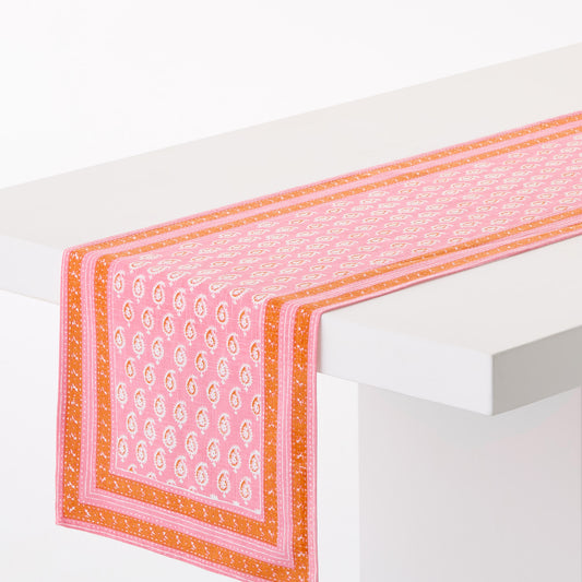 Peter Dunham + Hudson Grace Pink Janpath Printed Runner
