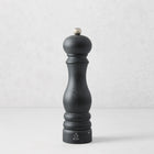 9-inch Peugeot Paris pepper mill in matte black wood with a stainless steel adjustment knob.
